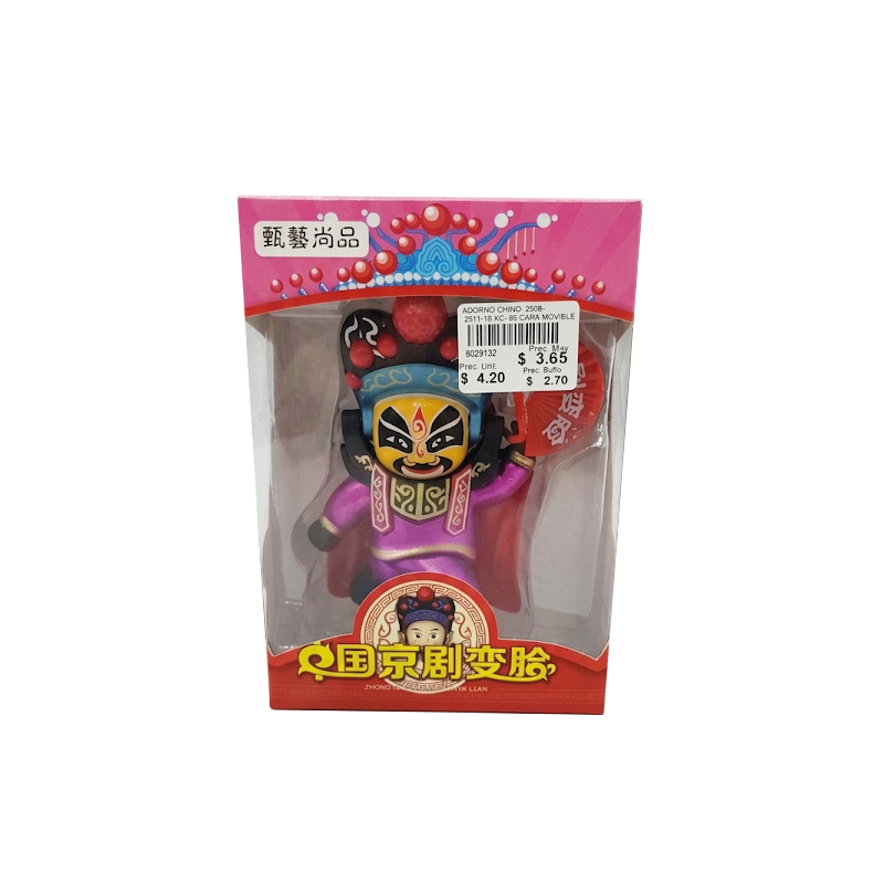 Adorno chino cara movible